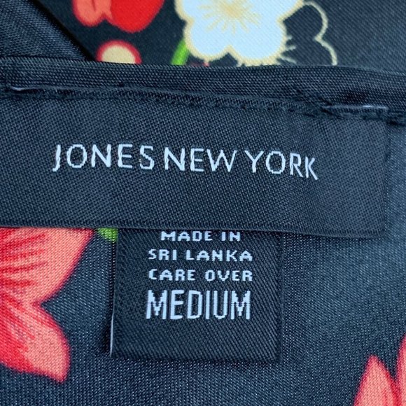 Jones New York Oriental/Asian Inspired V-Neck Floral Chemise/Nightgown Size M - Picture 5 of 6